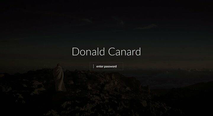 protected website for designer